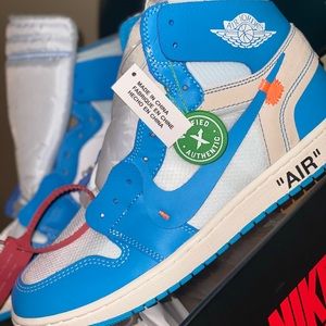 Jordan 1 retro off-white university blue